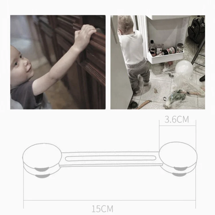 5 PCS/Pack Children Drawer Anti-opening Cabinet Door Refrigerator Safety Lock - Image 3