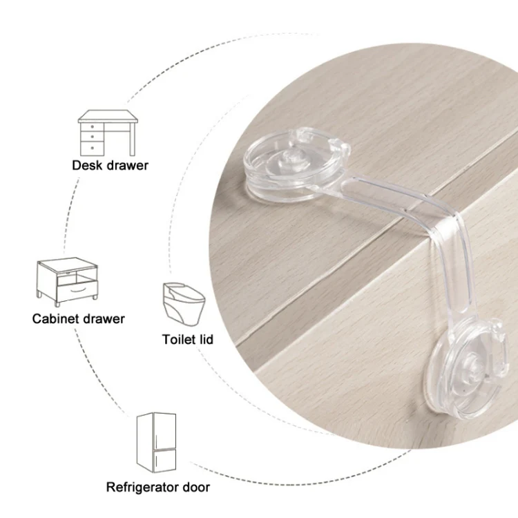 5 PCS/Pack Children Drawer Anti-opening Cabinet Door Refrigerator Safety Lock - Image 4