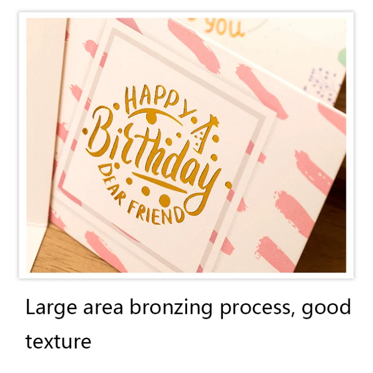 50 PCS Hot Stamping Embossed Birthday Card(2) - Image 4