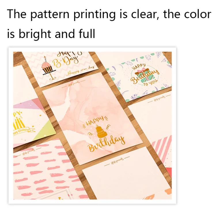 50 PCS Hot Stamping Embossed Birthday Card(7) - Image 5