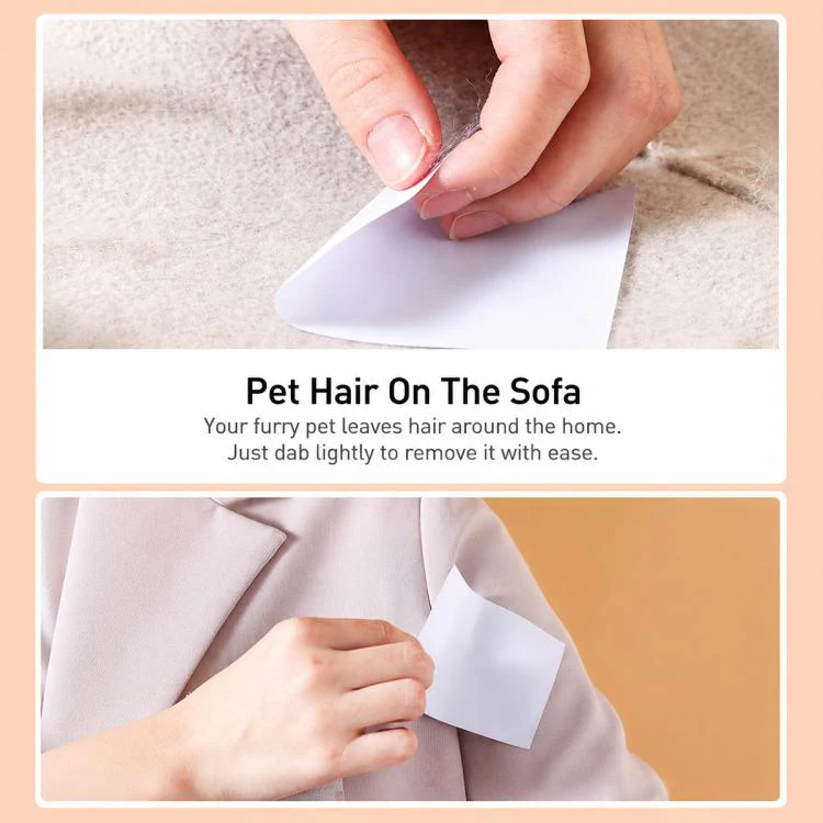 50pcs/Pack 8.5x7.2cm Portable Mini Pocket Disposable Lint Remover Stickers - Image 7