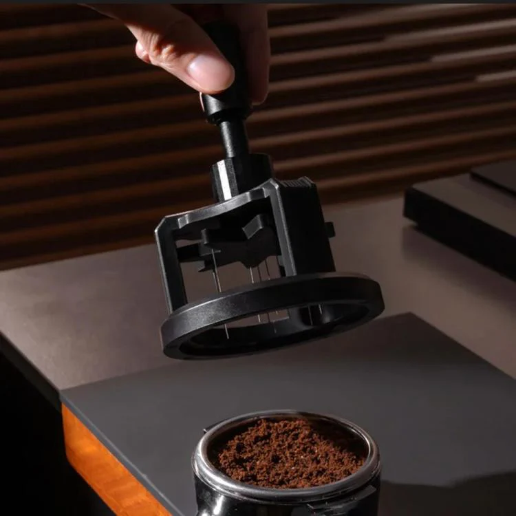 51mm Rotating Magnetic WDT Tool for Espresso Adjustable Height Coffee Needle Distributor Coffee Grounds Fluffing Tool - Image 4