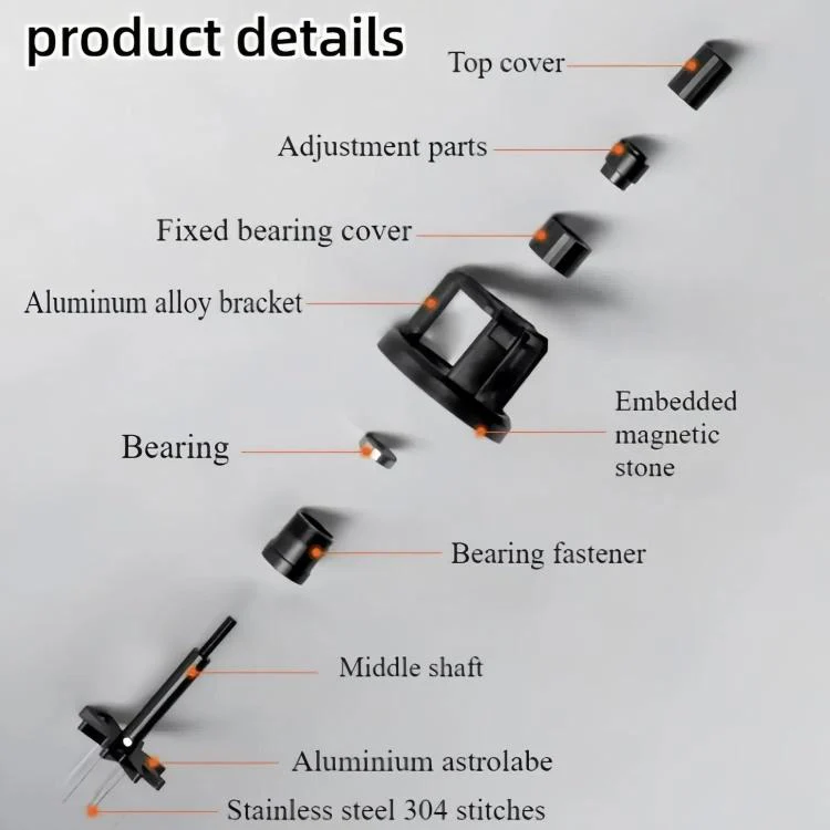 51mm Rotating Magnetic WDT Tool for Espresso Adjustable Height Coffee Needle Distributor Coffee Grounds Fluffing Tool - Image 7