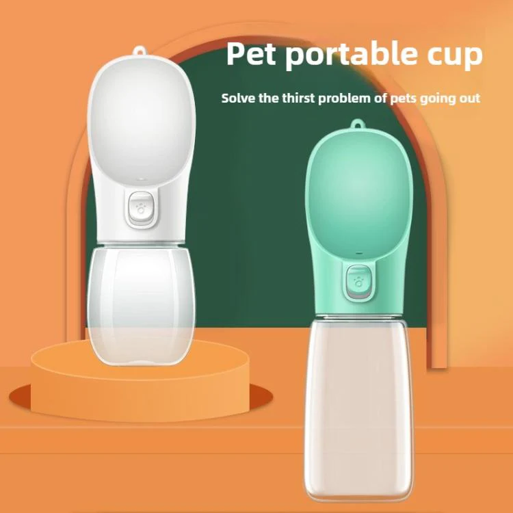 550ML Pet Portable Outdoor Water Dispenser(White) - Image 2