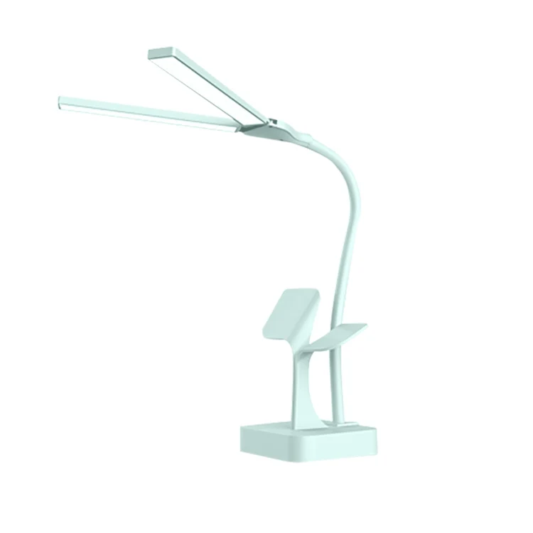 550TD3 Rechargeable USB Double Head Folding Table Lamp(Blue)
