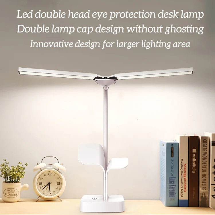 550TD3 Rechargeable USB Double Head Folding Table Lamp(Blue) - Image 3