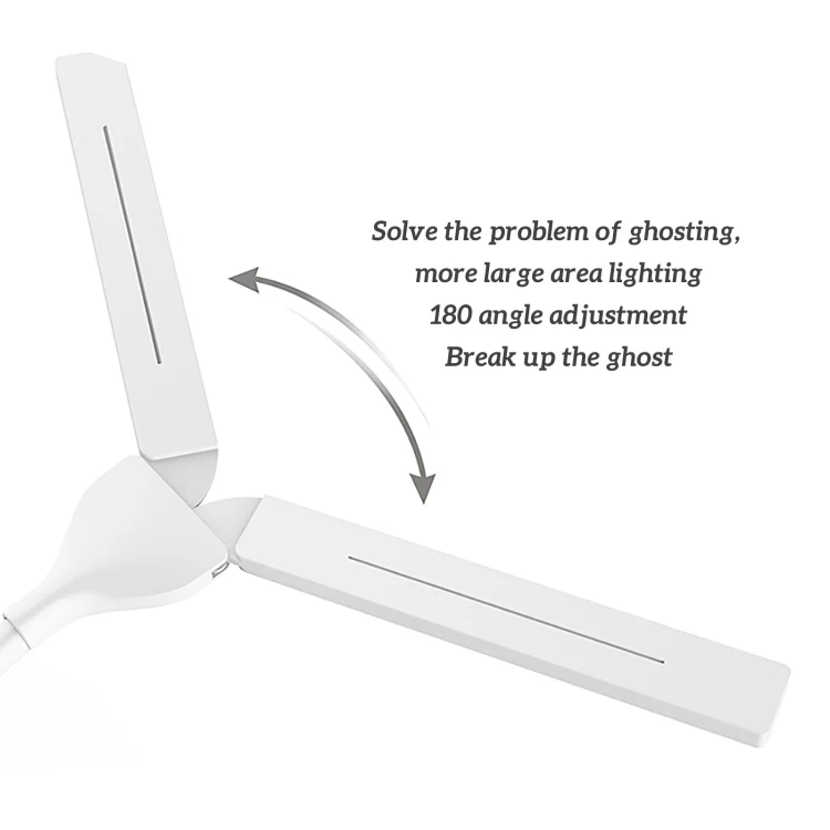 550TD3 Rechargeable USB Double Head Folding Table Lamp(Blue) - Image 7