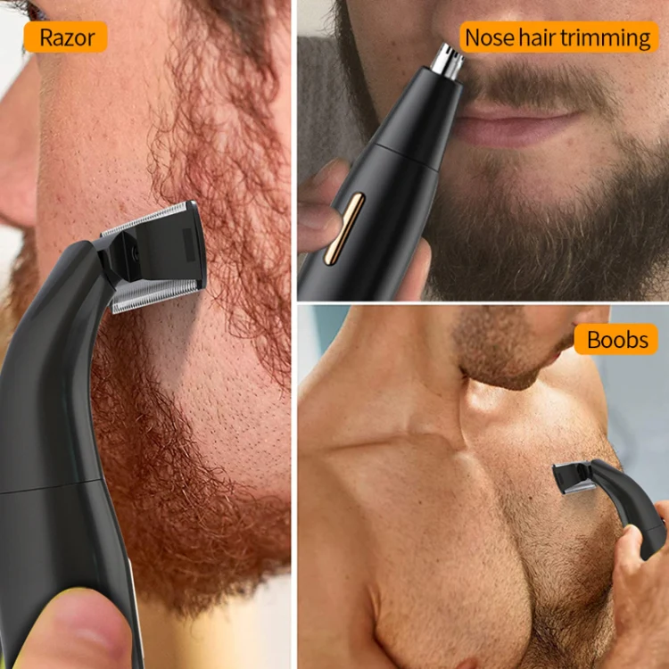 568 USB Electric Shaver Eyebrow Trimmer(Black) - Image 6