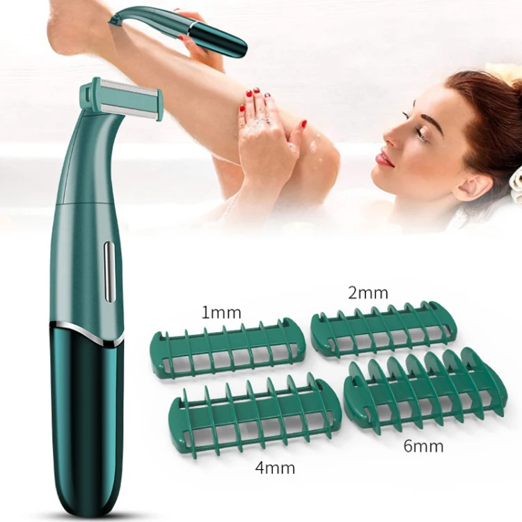 568 USB Electric Shaver Eyebrow Trimmer(Ink Green) - Image 6