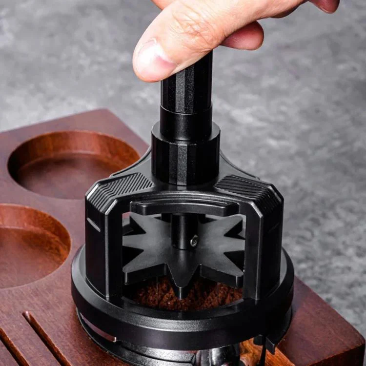 58mm Rotating Magnetic WDT Tool for Espresso Adjustable Height Coffee Needle Distributor Coffee Grounds Fluffing Tool - Image 2