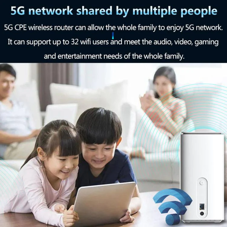5G CPE Wi-Fi 6 Wireless SIM Card Router Dual-Mode NSA/SA High-Speed Gigabit Single-Port LTE Router, EU Plug(Asia-Pacific Version) - Image 9