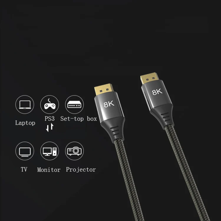 5m DP1.4 Version 8K DisplayPort Male to Male Computer Monitor HD Cable - Image 5