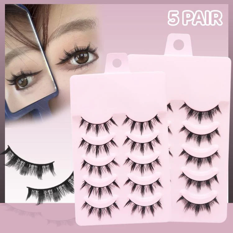 5pair /Set Natural Everyday Makeup One-Piece Eyelashes, Spec: B94 - Image 2