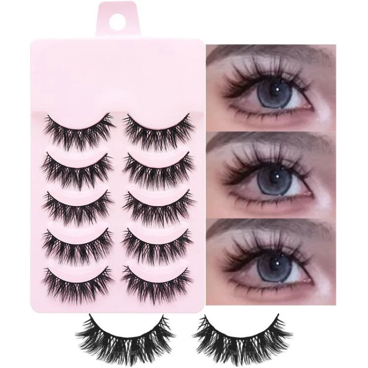 5pair /Set Natural Everyday Makeup One-Piece Eyelashes, Spec: DS122