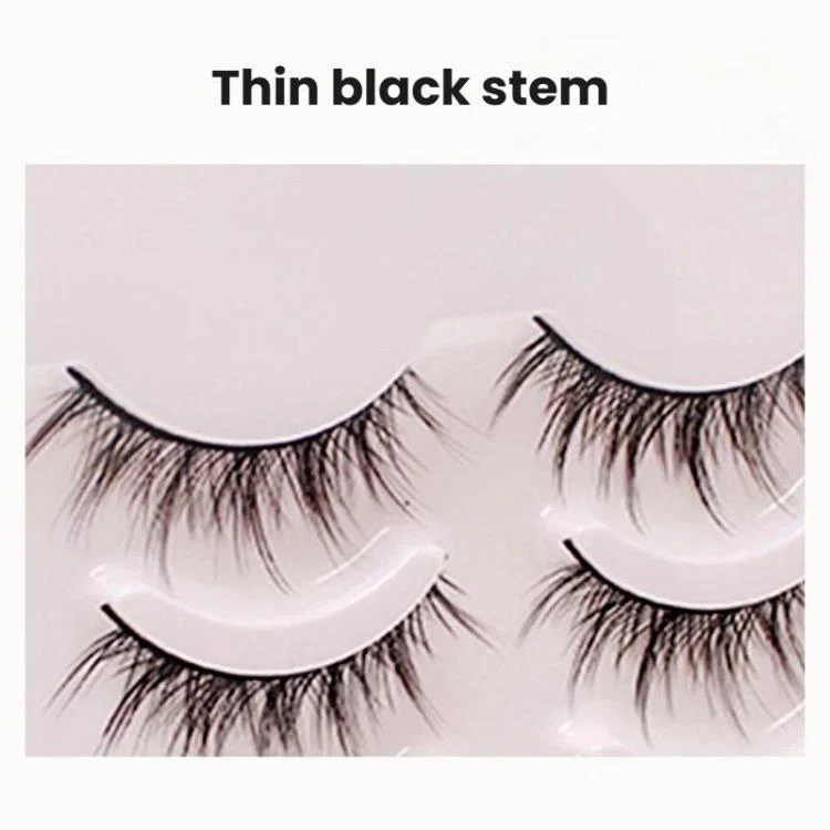 5pair /Set Natural Everyday Makeup One-Piece Eyelashes, Spec: QF04 - Image 4