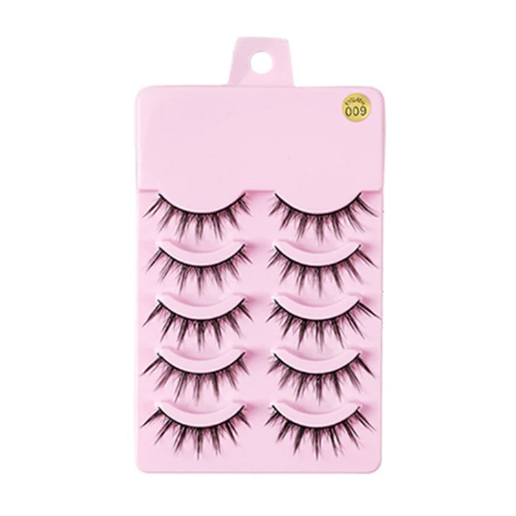 5pairs / Set Little Devil Natural Portable Single Cluster Manga Imitation Eyelashes, Model: 009