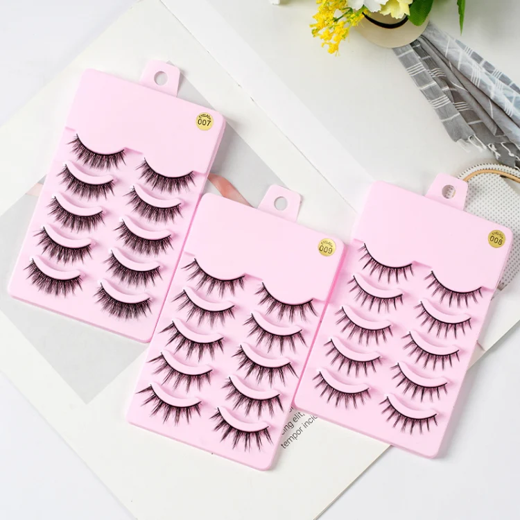 5pairs / Set Little Devil Natural Portable Single Cluster Manga Imitation Eyelashes, Model: 009 - Image 2