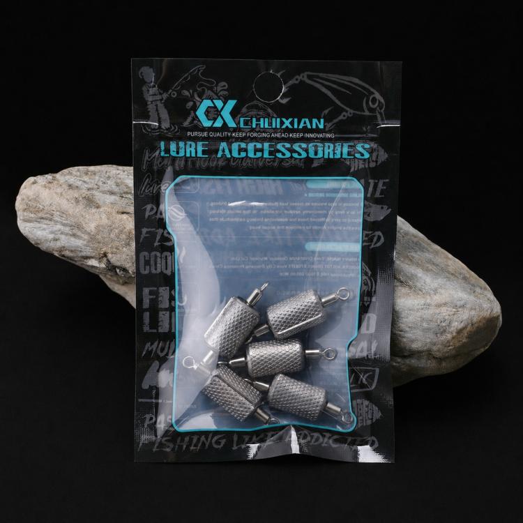 5pcs Dual Loop Embossed Scale Integrated Fishing Lead Sinker, Weight:4.0g - Image 12