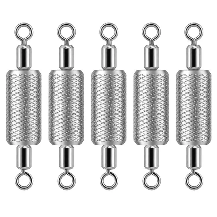 5pcs Dual Loop Embossed Scale Integrated Fishing Lead Sinker, Weight:8.0g
