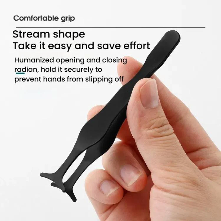 5pcs False Eyelash Aid Extension Tool Seahorse Clip, Spec: Bagged(Black) - Image 3