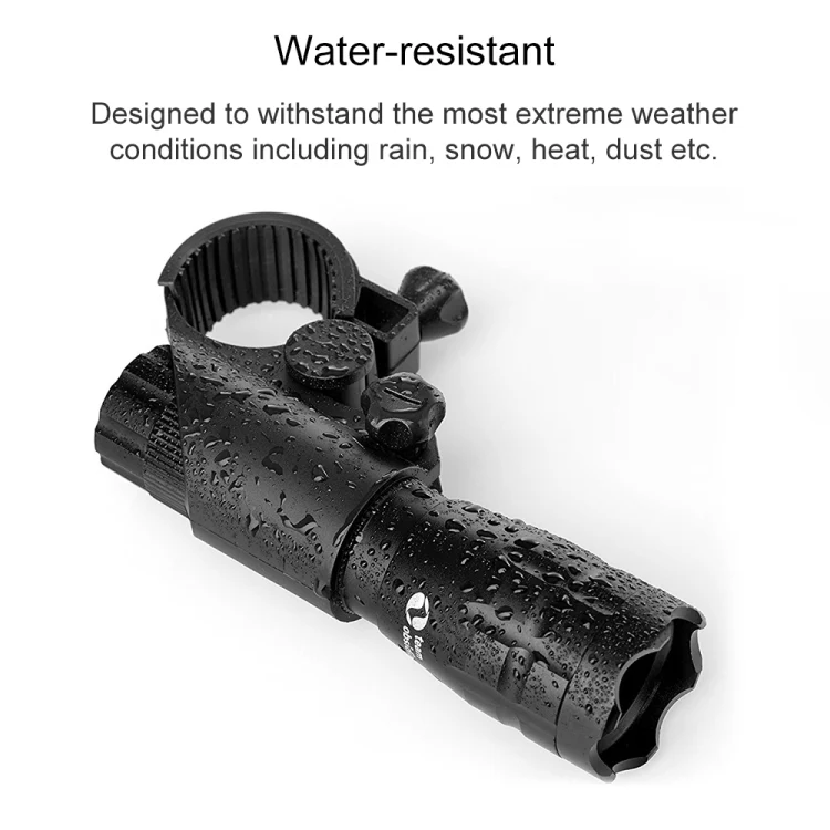 5W Mountain Bike Headlight Charging Zoom Glare Waterproof Flashlight (Set Seven) - Image 4
