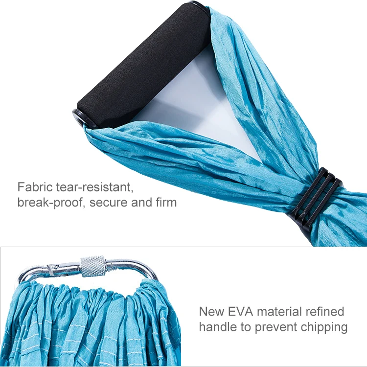 6 Handles Bodybuilding Handstand Inelasticity Aerial Yoga Hammock(Red) - Image 5