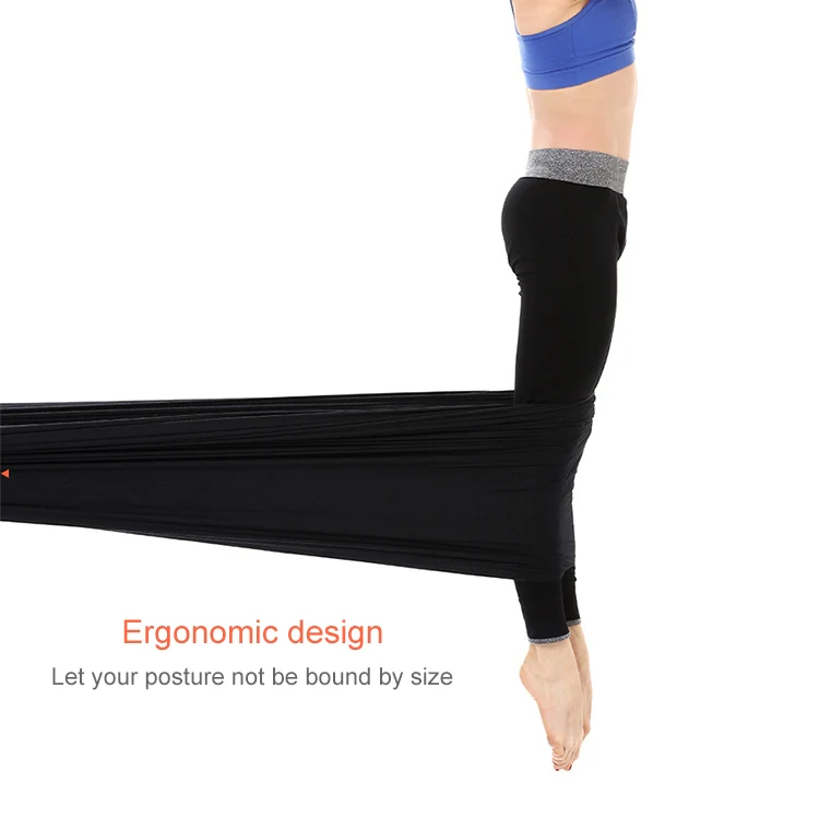 6 Handles Bodybuilding Handstand Inelasticity Aerial Yoga Hammock(Red) - Image 9