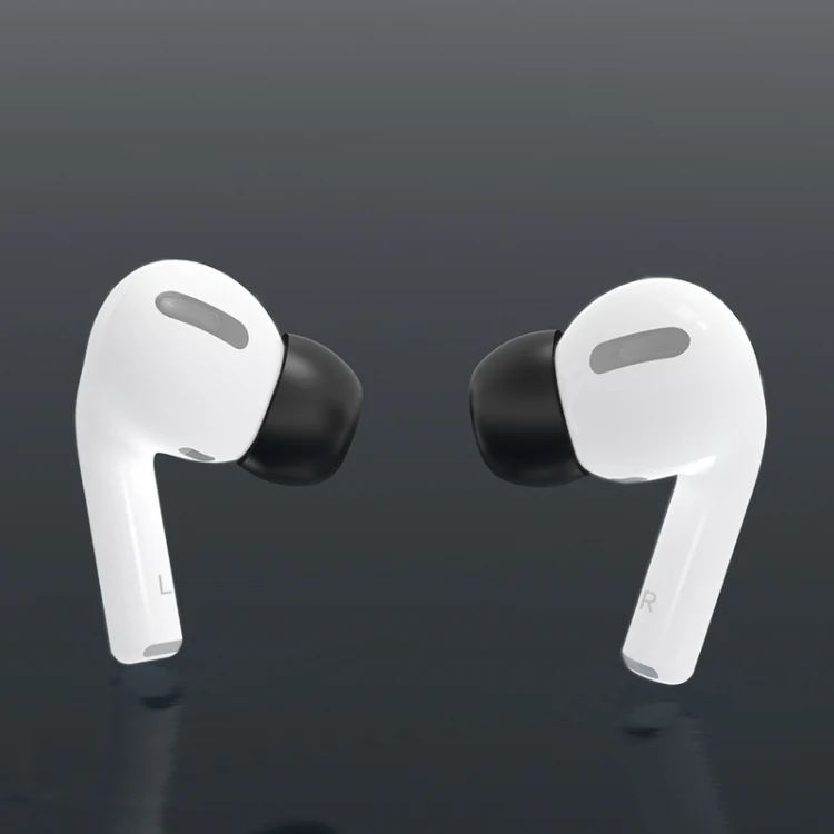 6 Pairs Wireless Earphone Replaceable Silicone Ear Cap Earplugs for AirPods Pro, with Storage Box(White) - Image 5