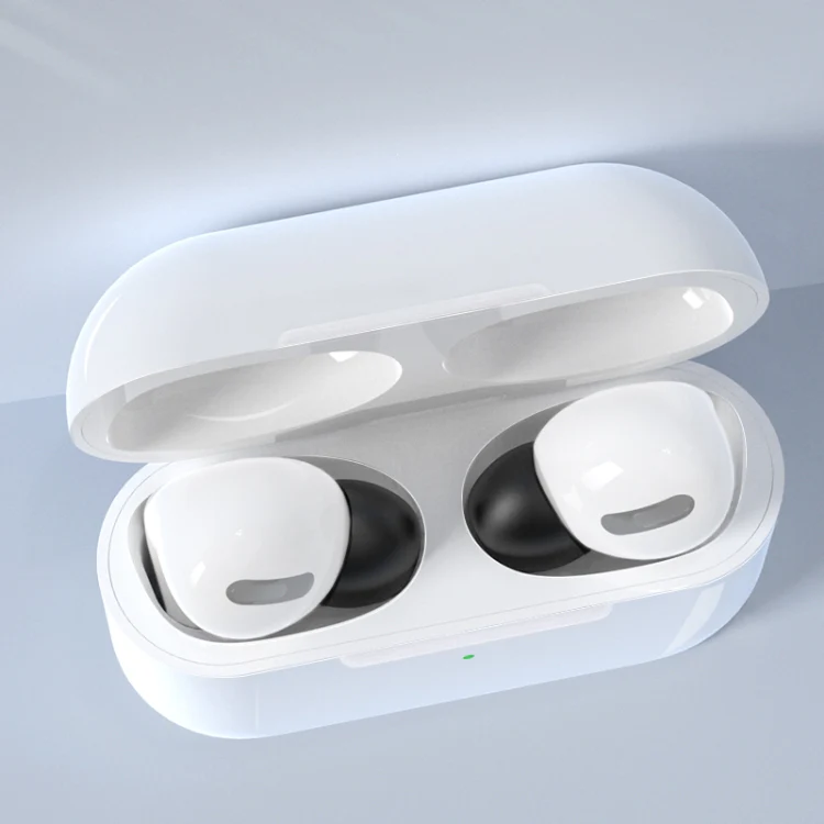 6 Pairs Wireless Earphone Replaceable Silicone Ear Cap Earplugs for AirPods Pro, with Storage Box(White) - Image 8