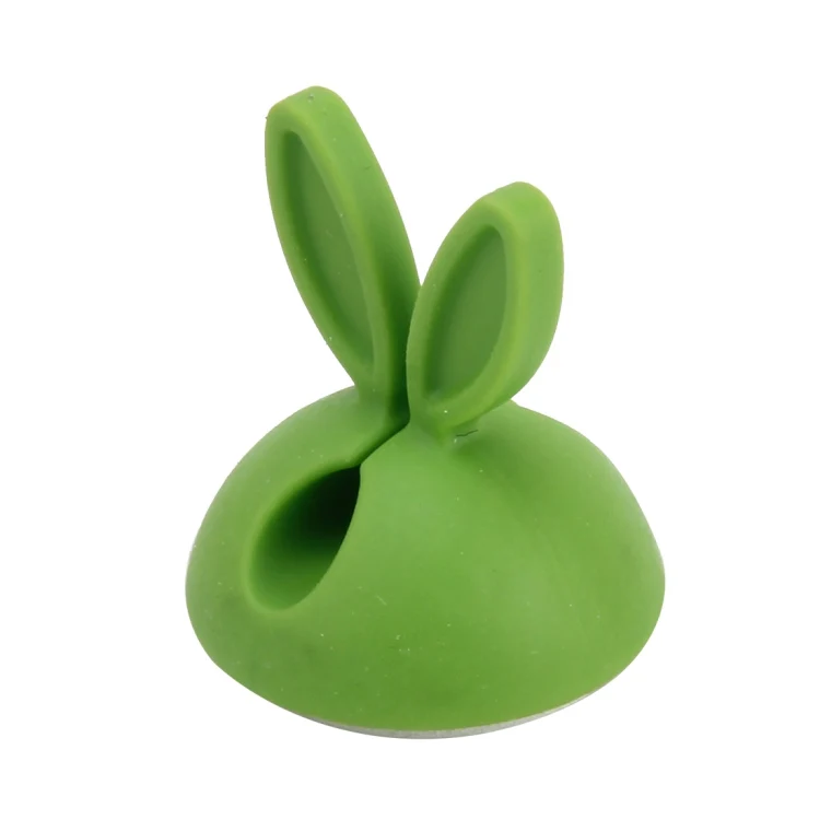 6 PCS CC-941 Rabbit Shape Single Hole Cable Clips Holder, Cable Management System and Cord Organizer Solution(Green) - Image 4