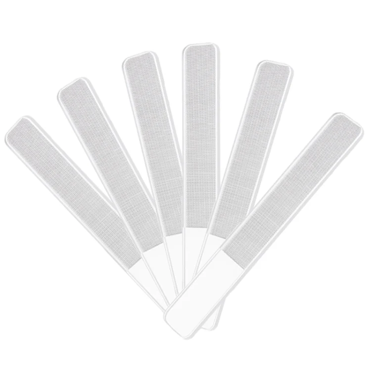 6 PCS Transparent Nano Glass Polished Nail File, Specification: Glass File Bulk