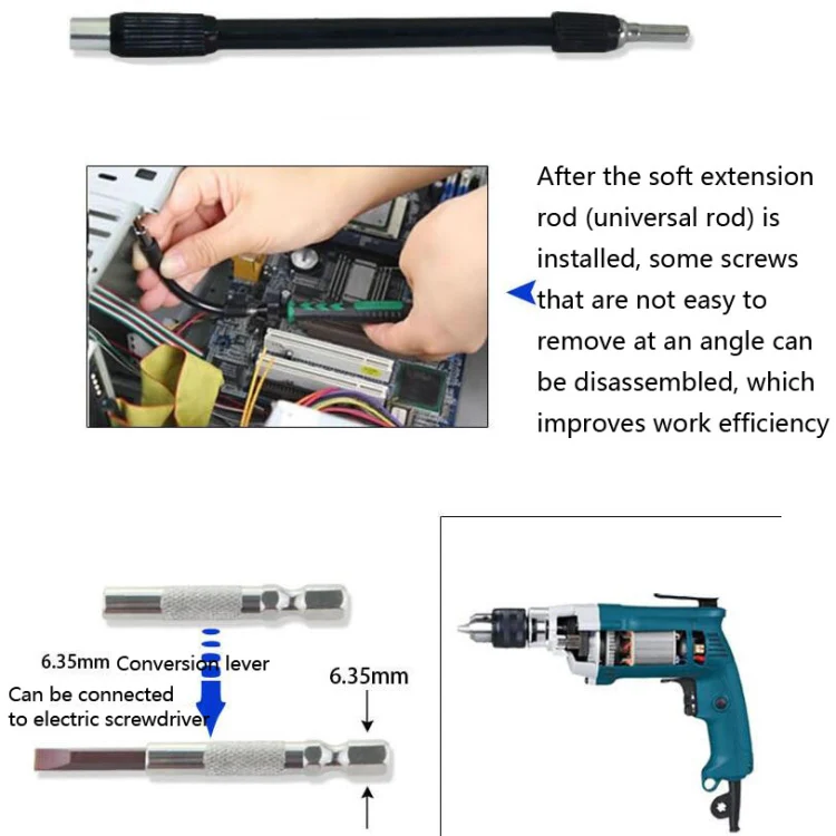 60 in 1 S2 Mobile Phone Notebook Computer Disassembly Tool Repair Phillips Screwdriver(Black) - Image 15