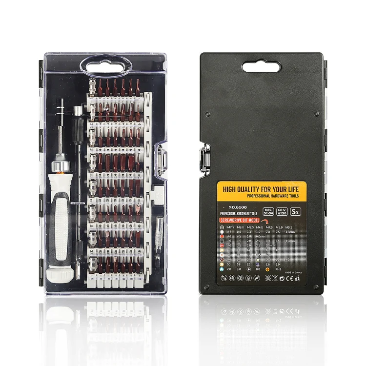 60 in 1 S2 Mobile Phone Notebook Computer Disassembly Tool Repair Phillips Screwdriver(Black) - Image 2