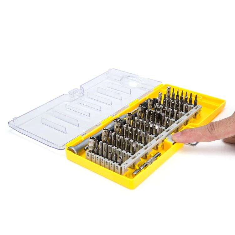60 in 1 S2 Tool Steel Precision Screwdriver Nutdriver Bit Repair Tools Kit(Blue) - Image 9
