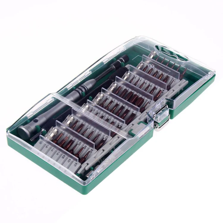 60 in 1 S2 Tool Steel Precision Screwdriver Nutdriver Bit Repair Tools Kit(Green) - Image 3