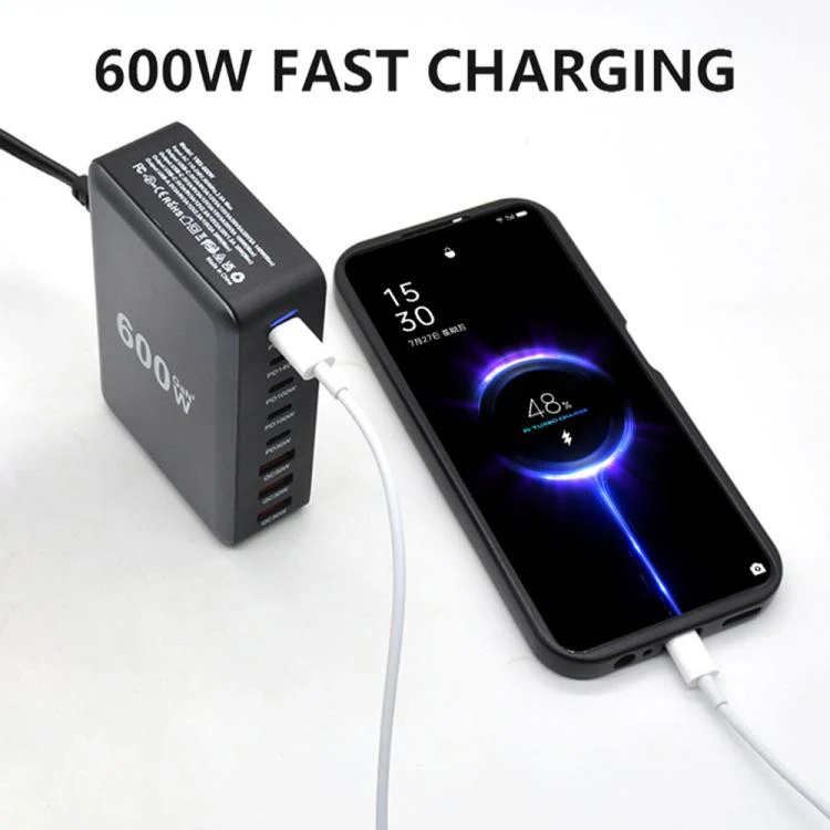 600W USB-C / Type-C and USB-A 8-Port High Power GaN Desktop Fast Charger(AU Plug) - Image 6