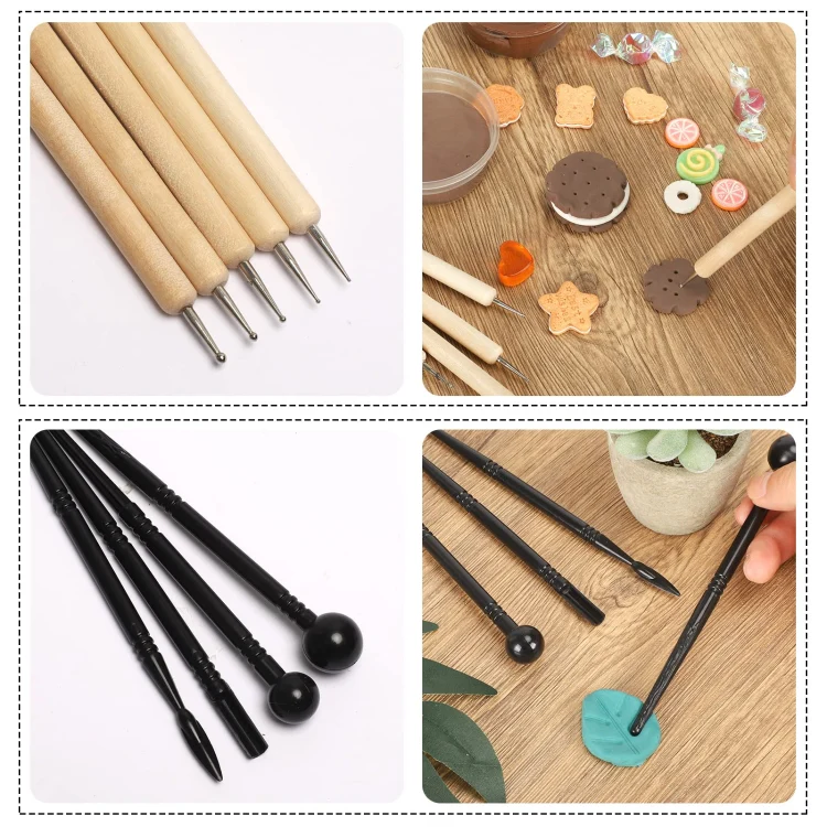 61 In 1 Clay Tools Kit Ceramics DIY Clay Sculpting Tools for Pottery Craft, Baking, Carving - Image 7