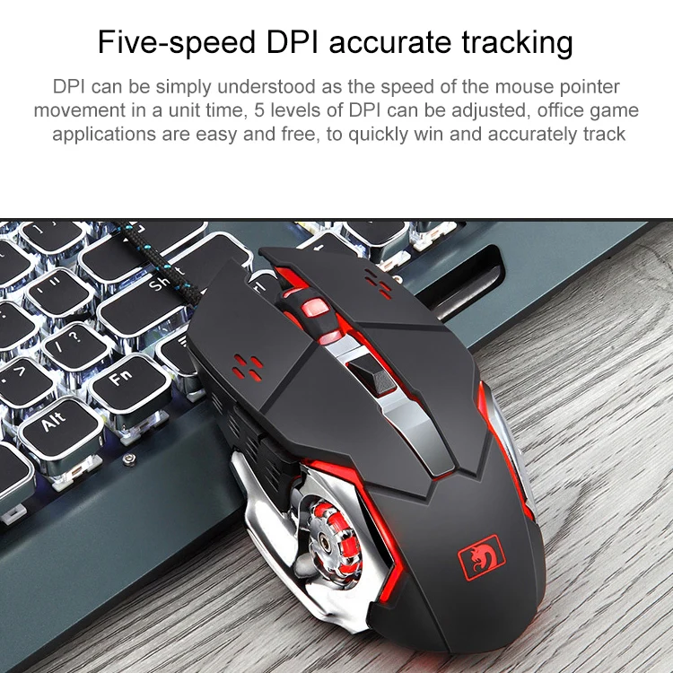618 Internet Cafe Game Manipulator Keyboard and Mouse Set, Cable Length: 1.6m(Black) - Image 10