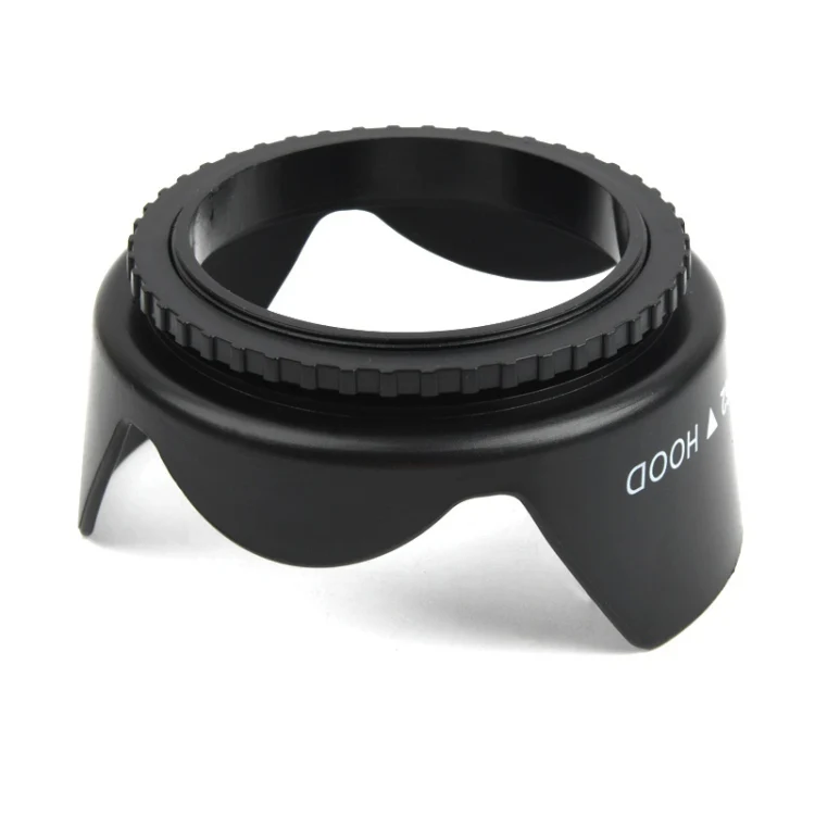 62mm Lens Hood for Cameras(Screw Mount)(Black) - Image 2
