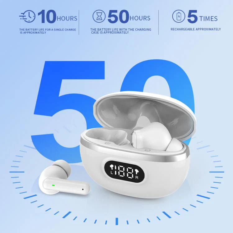 64-Channel Bluetooth Hearing Aid With Digital Charging Compartment(White) - Image 9