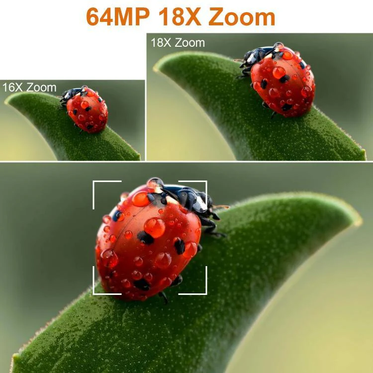 64MP 6K 18X Digital Zoom Ultra HD Video Camera With 4-Inch Touch Screen Camcorder 16G With Mic - Image 3