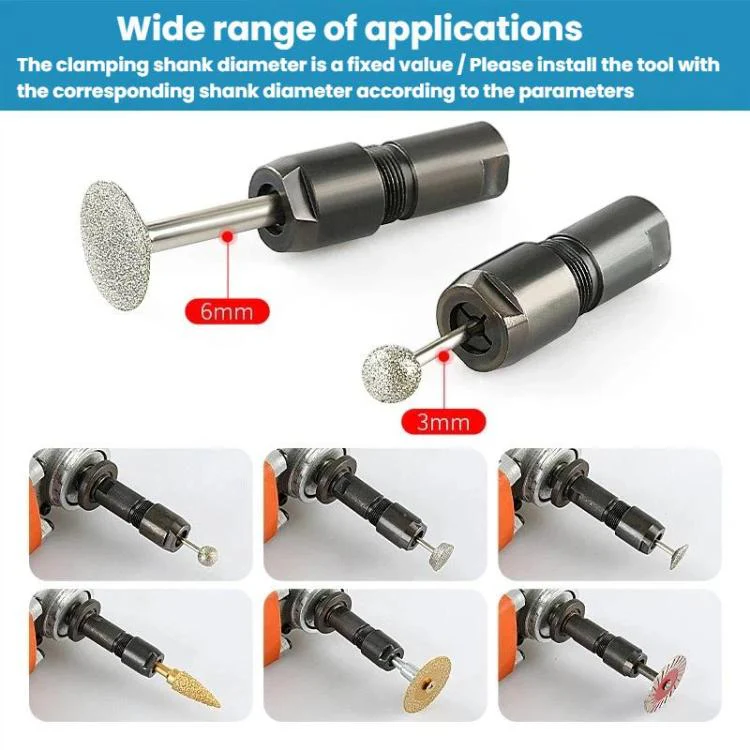 6mm Angular Grinder To Straight Grinder Conversion Head Polisher To Electric Grinder Chuck Adapter - Image 3