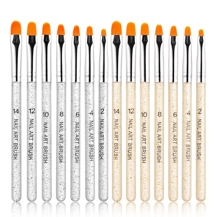 7 In 1 Phototherapy Pen Round Head Line Pen Transparent Rod Painted Pen Drawing Pen Nail Art Brush Tool(Silver Power) - Image 7