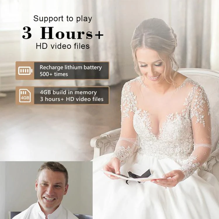 7 Inch IPS Display Multifunctional Commercial Wedding Video Invitation Linen Bound Video Album, Style: WE DO - Image 9