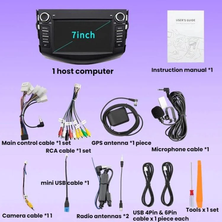 7 inch Smartphone-connected GPS Navigator For Toyota RAV4, Specification: Quad-core 2GB+32GB - Image 11