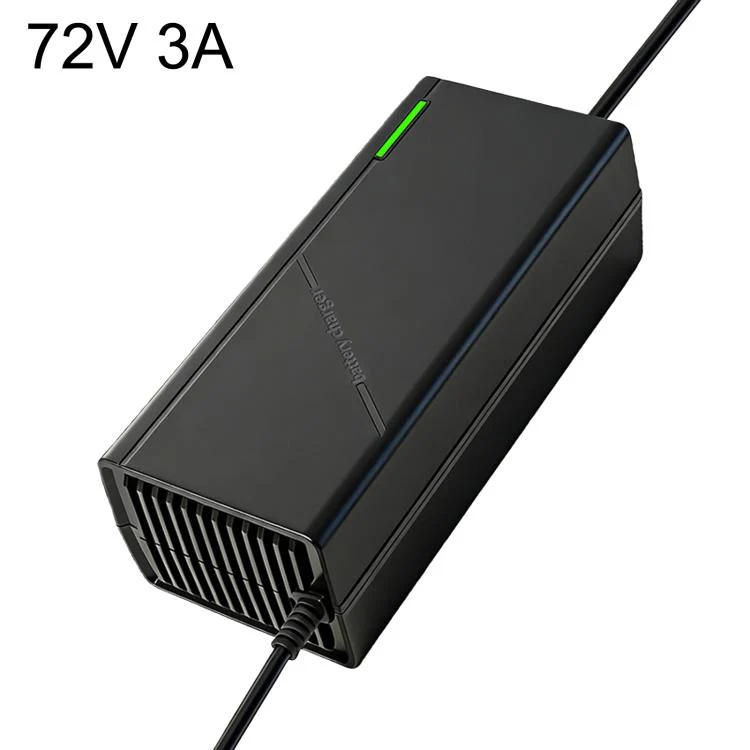 72V 3A Smart Lithium Battery Charger For E-Bike & Electric Scooter UK Plug