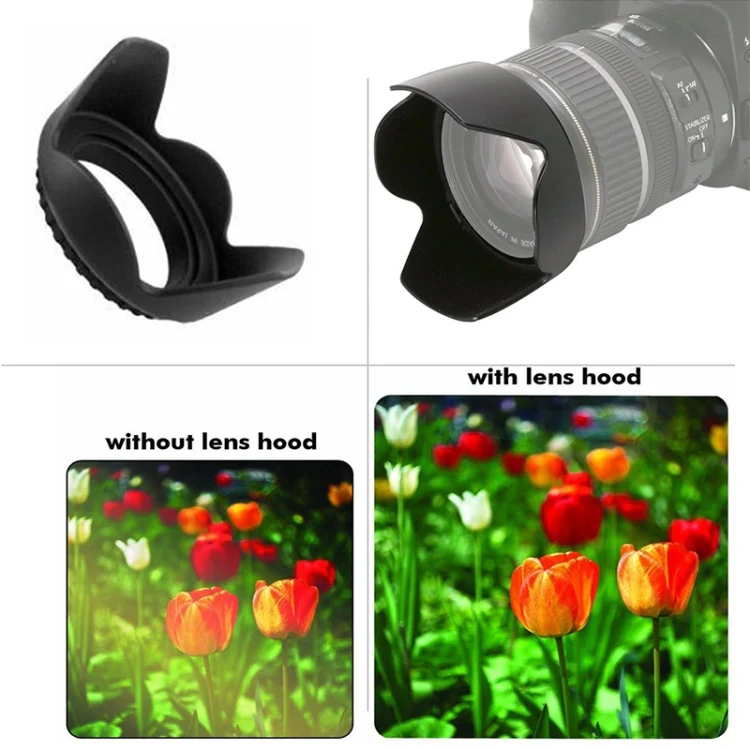 77mm Lens Hood for Cameras(Screw Mount)(Black) - Image 5