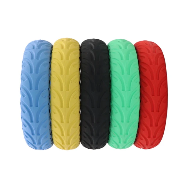 8.5 inch Electric Scooter Wear-resistant Shock-absorbing Decorative Pattern Tire Honeycomb Solid Tire, Suitable for Xiaomi Mijia M365(Black) - Image 4