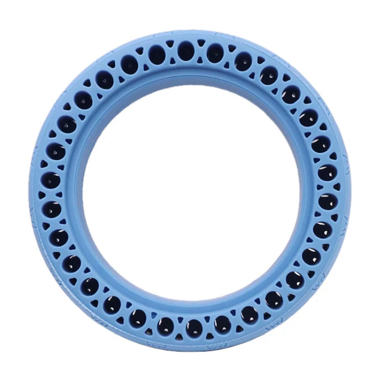 8.5 inch Electric Scooter Wear-resistant Shock-absorbing Decorative Pattern Tire Honeycomb Solid Tire, Suitable for Xiaomi Mijia M365(Blue) - Image 2