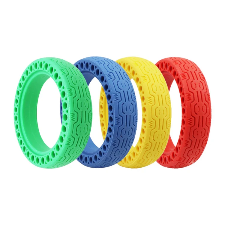 8.5 inch Electric Scooter Wear-resistant Shock-absorbing Decorative Pattern Tire Honeycomb Solid Tire, Suitable for Xiaomi Mijia M365(Blue) - Image 3